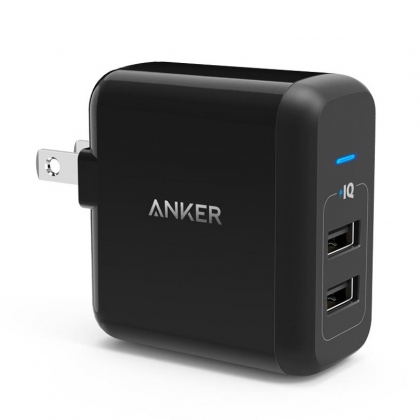 Củ sạc Anker PowerPort 2 cổng USB 24W 4.8A - A2021