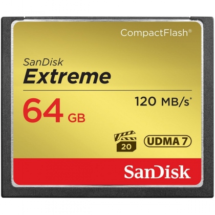 Thẻ nhớ 64GB CompactFlash SanDisk Extreme 800X 120/80 MBs