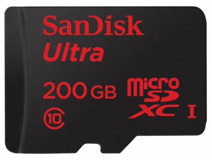 Thẻ nhớ 200GB MicroSDXC Sandisk Ultra 600x 90/15 MBs