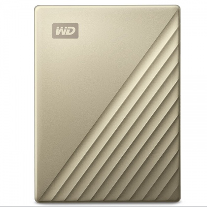 Ổ cứng di động HDD Portable 4TB WD My Passport Ultra Metal Gold (Vỏ Nhôm - Màu Vàng)