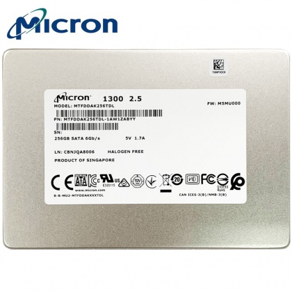 Ổ cứng SSD 256GB Micron 1300 2.5-Inch SATA III (Vỏ nhôm, Tốc độ cao)
