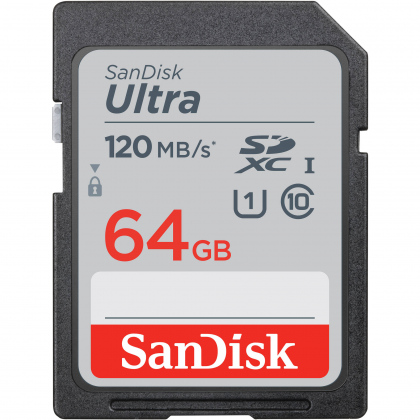 Thẻ nhớ SD 64GB SanDisk Ultra GN6 120 MB/s (SDSDUN4-064G-GN6IN)