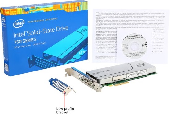 Ổ cứng SSD PCIe 400GB Intel 750 Series NVMe Gen3.0 x4 MLC