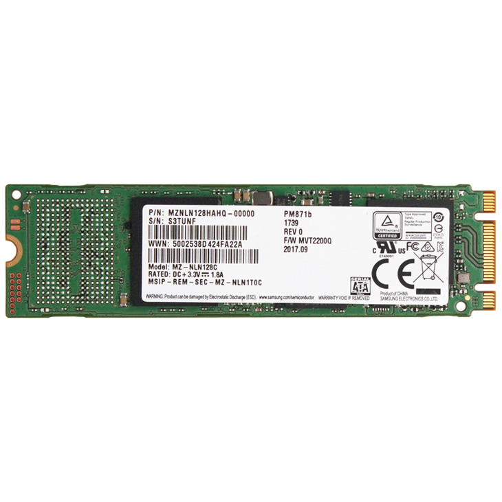 Ổ cứng SSD M2-SATA 128GB Samsung PM871b 2280 (OEM Samsung 860 EVO