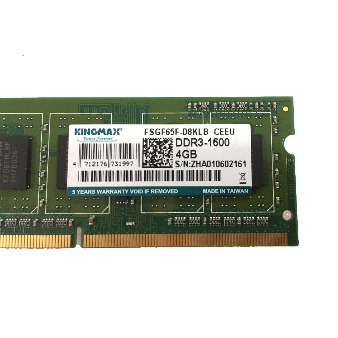 RAM DDR3 Laptop 4GB Kingmax 1600Mhz 12800 SODIMM 1.5V) - Tuanphong.vn