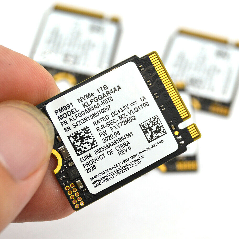 Ổ cứng SSD M2-PCIe 1TB Samsung PM991a NVMe 2230 (SSD cho Surface X