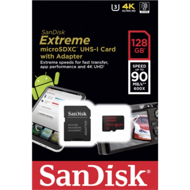 Thẻ nhớ 128GB MicroSDXC Sandisk Extreme 3
