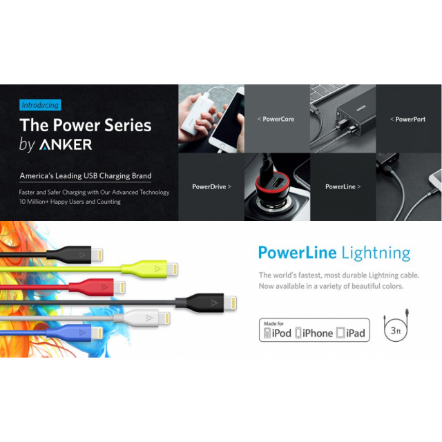 Cáp Anker Lightning Kevlar 0.9m 2