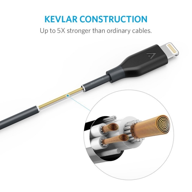 Cáp Anker Lightning Kevlar 0.9m 6