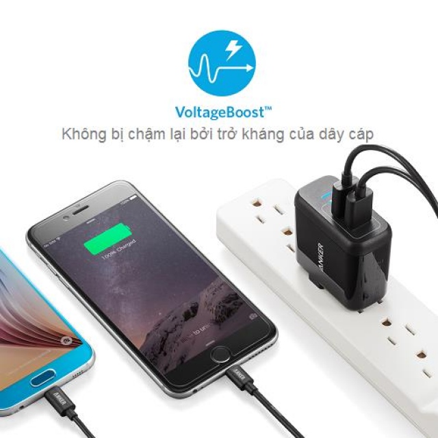 Củ sạc Anker Power Port 2 port 3