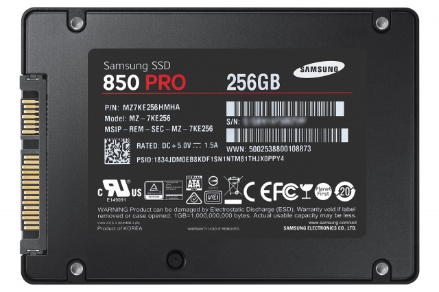Ổ cứng SSD 256GB Samsung 850 PRO 2.5-Inch SATA III 7