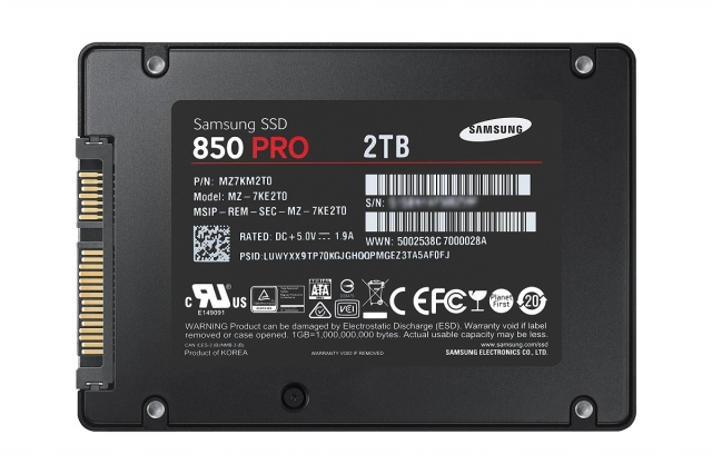 Ổ cứng SSD 2TB Samsung 850 PRO 2.5-Inch SATA III 7