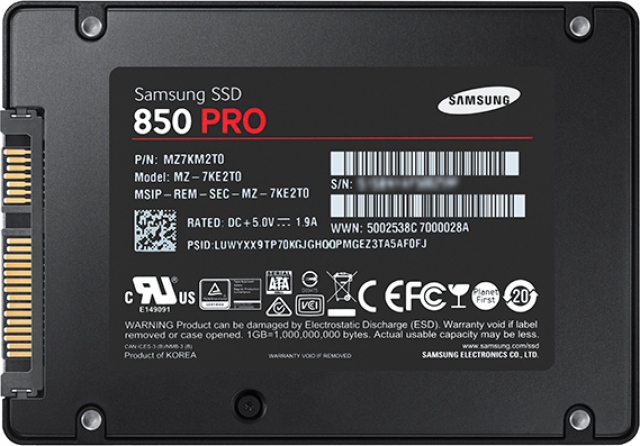 Ổ cứng SSD 128GB Samsung 850 PRO 2.5-Inch SATA III 7