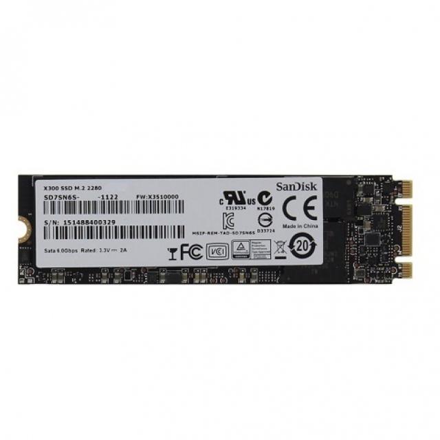 SATA m.2 2280 SSD 128GB×10枚 ★34 SanDisk SD8SNAT-128G-1122 Z400s 128 GB SSD - SATA - M.2 2280