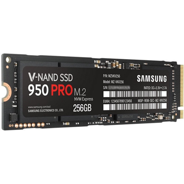 Ổ cứng SSD M2-PCIe 256GB Samsung 950 Pro NVMe 2280 5