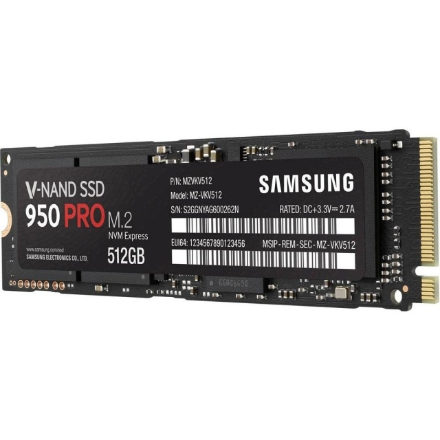 Ổ cứng SSD M2-PCIe 512GB Samsung 950 Pro NVM 2280 5