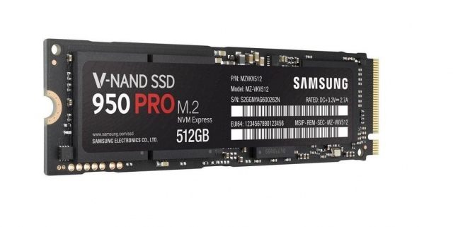 Ổ cứng SSD M2-PCIe 512GB Samsung 950 Pro NVM 2280 4