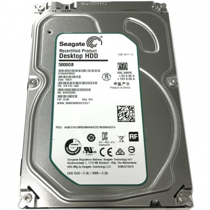 Ổ cứng HDD Desktop 5TB Seagate Barracuda 5900RPM 128MB Cache