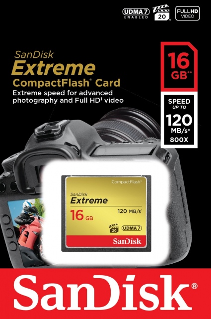 Thẻ nhớ 16GB CompactFlash SanDisk Extreme 800X 3
