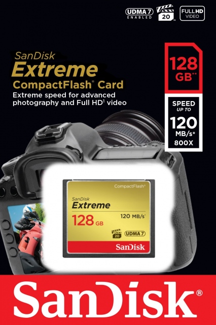 Thẻ nhớ 128GB CompactFlash SanDisk Extreme 800X 4
