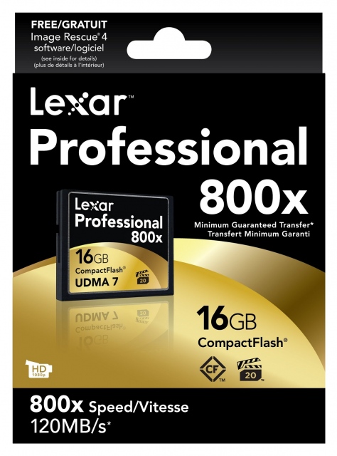 Thẻ nhớ 16GB CompactFlash Lexar Professional 800X 4