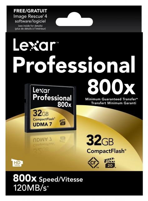 Thẻ nhớ 32GB CompactFlash Lexar Professional 800X 4