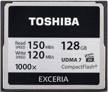 Thẻ nhớ 128GB CompactFlash ToShiBa Exceria 1000X 150/120 MBs