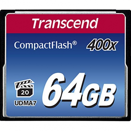 Thẻ nhớ 64GB CompactFlash Transcend 400x 90/40 MBs