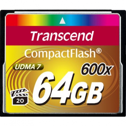Thẻ nhớ 64GB CompactFlash Transcend 600x 90/80 MBs
