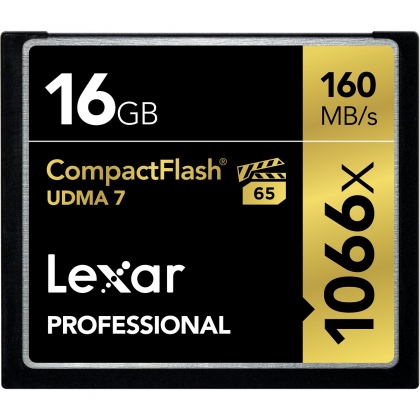 Thẻ nhớ 16GB CompactFlash Lexar Professional 1066x 160/155 MBs