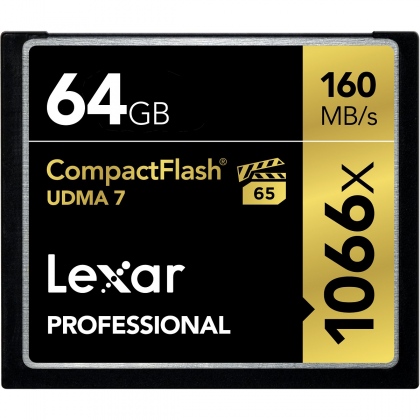 Thẻ nhớ 64GB CompactFlash Lexar Professional 1066x 160/155 MBs