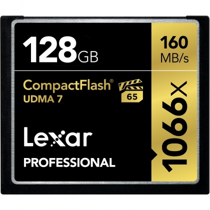 Thẻ nhớ 128GB CompactFlash Lexar Professional 1066x 160/155 MBs