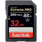 Thẻ nhớ 32GB SDHC SanDisk Extreme Pro UHS-II 1867x 280/250 MBs