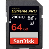 Thẻ nhớ 64GB SDXC SanDisk Extreme Pro UHS-II 1867x 280/250 MBs
