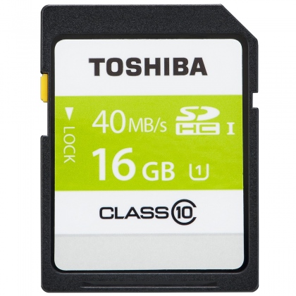 Thẻ nhớ 16GB SDHC Toshiba 40/15 MBs