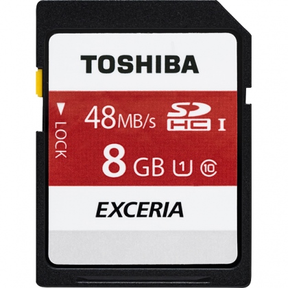 Thẻ nhớ 8GB SDHC Toshiba Exceria 48/15 MBs