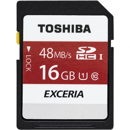 Thẻ nhớ 16GB SDHC Toshiba Exceria 48/15 MBs