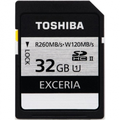 Thẻ nhớ 32GB SDHC Toshiba Exceria UHS-II 260MBs/120MBs