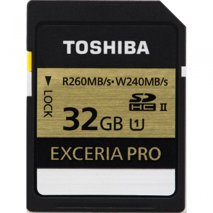 Thẻ nhớ 32GB SDHC Toshiba Exceria Pro UHS-II 260MBs/240MBs