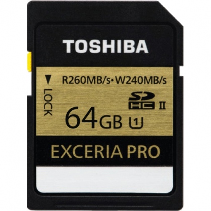 Thẻ nhớ 64GB SDXC Toshiba Exceria Pro UHS-II 260/240 MBs