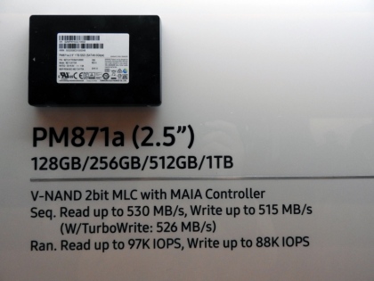 Ổ cứng SSD 256GB Samsung PM871a 2.5-Inch SATA III (OEM 850 EVO)