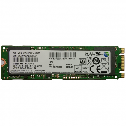 Ổ cứng SSD M2-SATA 256GB Samsung PM871a 2280 (OEM 850 EVO)