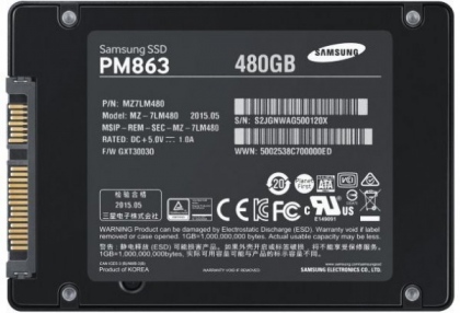 Ổ cứng SSD 480GB Samsung PM863 2.5-Inch SATA III