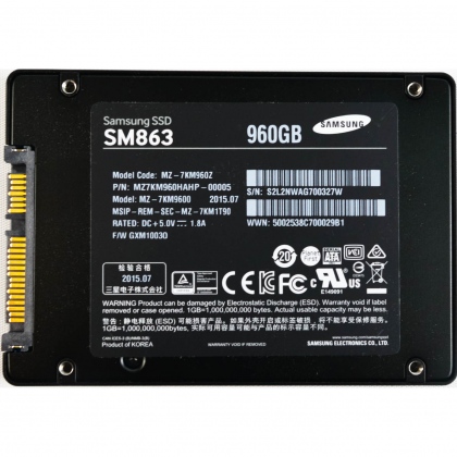 Ổ cứng SSD 240GB Samsung SM863 2.5-Inch SATA III
