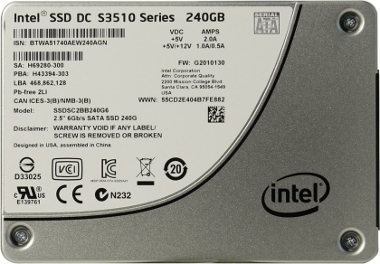 Ổ cứng SSD 240GB Intel S3510 2.5-Inch SATA III