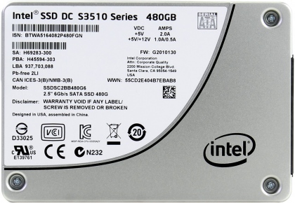 Ổ cứng SSD 480GB Intel S3510 2.5-Inch SATA III