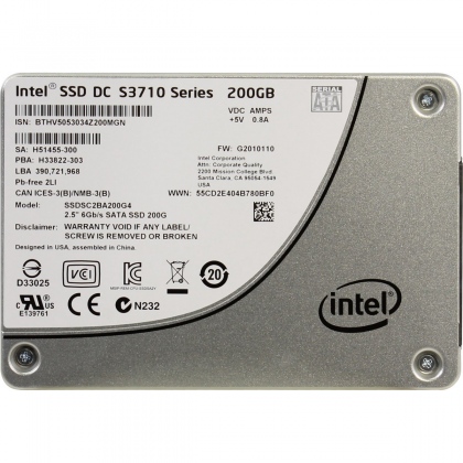 Ổ cứng SSD 200GB Intel S3710 2.5-Inch SATA III