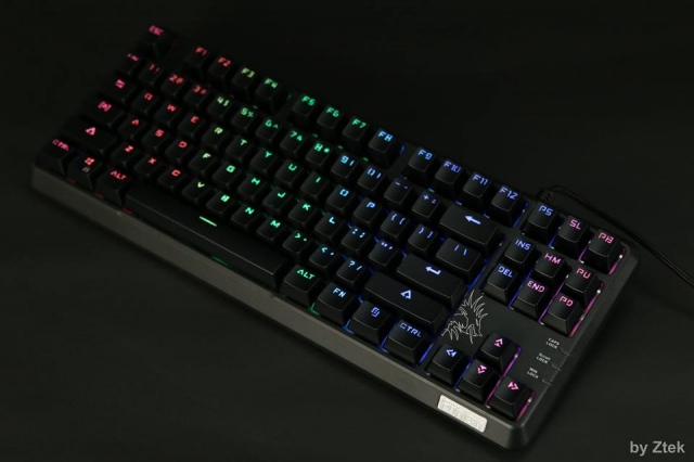 Bàn phím cơ Fuhlen SM680R/M87S RGB Black Blue switch 14