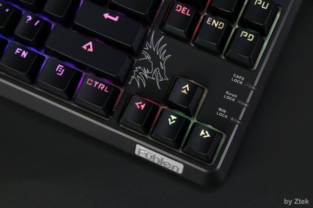 Bàn phím cơ Fuhlen SM680R/M87S RGB Black Blue switch 17