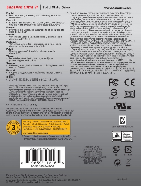 Ổ cứng SSD 240GB Sandisk Ultra II 5